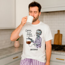 Grappige Zombie Koffie Sarcastische Morgen Humor