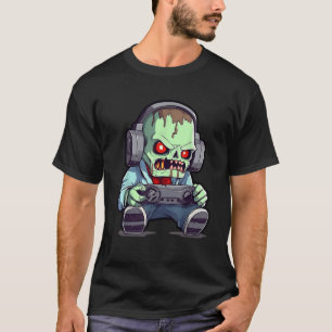 Grappige Zombie Spelen Video Game Controller Gamer T-shirt