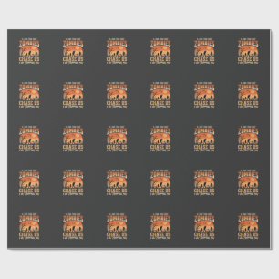 Grappige zombies Halloween achtervolgen ons ontwer Cadeaupapier