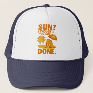 Grappige zomer trucker hoed introvert zomer bende pet