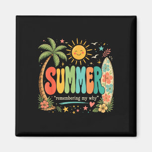 Grappige zomervakantie tropisch strand zonneschijn magneet