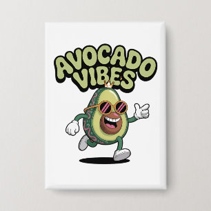 Grappige Zonnebril Avocado Button