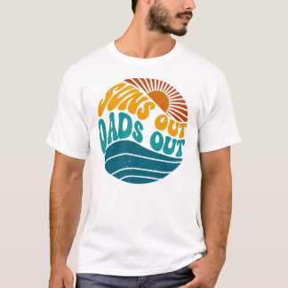 Grappige 'Zonnebrillen Uit, Pappies Uit' Retro Str T-shirt