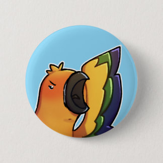 Grappige Zonnekonkoer Vogel Knop Ronde Button 5,7 Cm