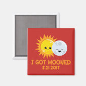 Grappige zonsverduistering | Ik ben aangeraakt Magneet (Voorkant / Achterkant)