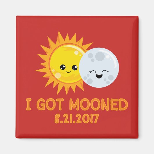 Grappige zonsverduistering | Ik ben aangeraakt Magneet (Voorkant)