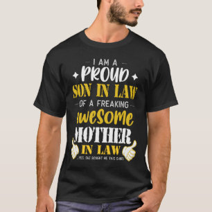 Grappige zoon in de wet geschenk t-shirt