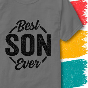 Grappige zoon retro vintage stijl citaat beste zoo t-shirt