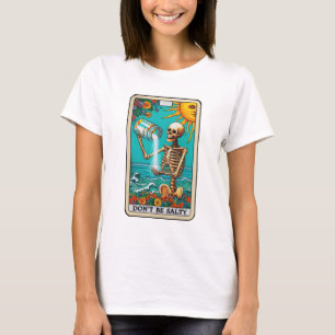 Grappige zoute heks tarot t-shirt