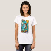 Grappige zoute heks tarot t-shirt (Voorkant volledig)