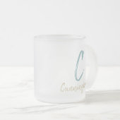 Grappige Zuid-Gezegden Kiss My Grits Typography Matglas Koffiemok (Voorkant rechts)