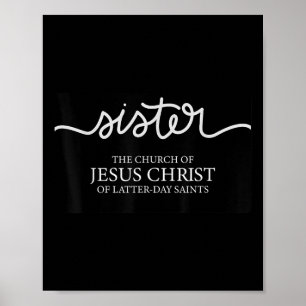 Grappige Zuster Missionaris De Kerk Van Jezus Chri Poster