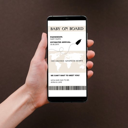Grappige zwangerschapsaankondiging in stijl van ee aankondiging
