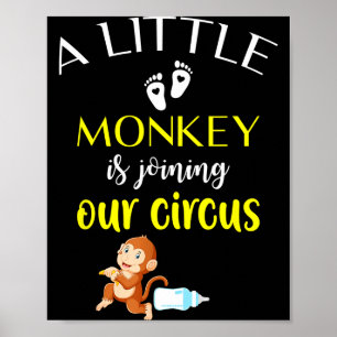 Grappige zwangerschapsaankondiging nieuwe baby ont poster