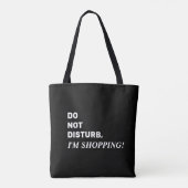 Grappige zwart-wit Gezegde Canvas tas (Achterkant)