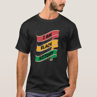 Grappige zwarte geschiedenis maand: Ik ben zwarte  T-shirt