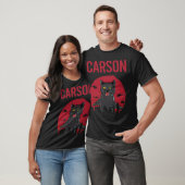 Grappige zwarte kat Carson T-shirt (Unisex)