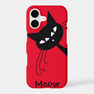 Grappige Zwarte Kat Feline