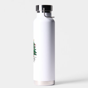 Grappige Zwarte Kat Kado Kerstboom Omverduwen C Waterfles