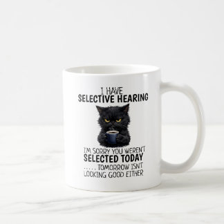 Grappige Zwarte Kat Minimalistische Moderne Colleg Koffiemok