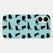 Grappige zwarte katten Case-Mate iPhone case (Achterkant (horizontaal))