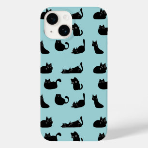 Grappige zwarte katten Case-Mate iPhone 14 hoesje