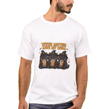 Grappige Zwarte Katten Grafische T-Shirt - Mooie C