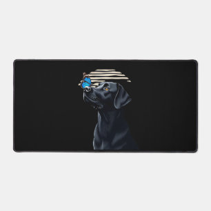 Grappige Zwarte Labrador Retriever Lab Hond Baasje Bureaumat