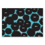 Grappige zwarte pluizige monsters kaart (Voorkant)