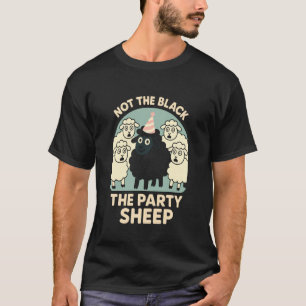Grappige Zwarte Schaap Neef Excentrieke Familie Ve T-shirt