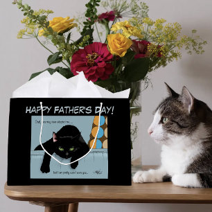 Grappige Zwarte Schattige Beste Kattenvader Vaderd Groot Cadeauzakje