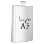 Grappige zwarte typografie Hungover AF Flacon (Rechts)