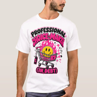 Grappige Zwarte Vrijdag Winkelwagenbrand Sarcasme T-shirt