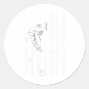 Grappige zwembad kunst voor mannen vrouwen biljart ronde sticker