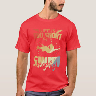 Grappige zwemcitaten t-shirt