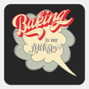 grappige zwemliefhebbers woordkunst vierkante sticker