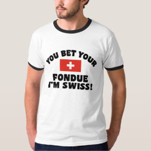 Grappige Zwitserse Fondue T-shirt
