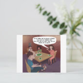 GrappigeMan Paddenstoelen Voor Avondeten Grappig Briefkaart (Staand voorkant)
