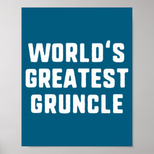 Grappigste Ncle Familie T-Shirt Met Lange Mouwen Poster