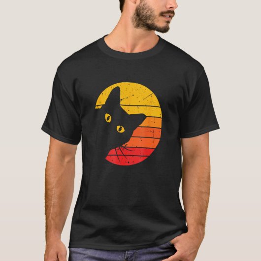 Grappigste Retro Kat T-shirt (Voorkant)