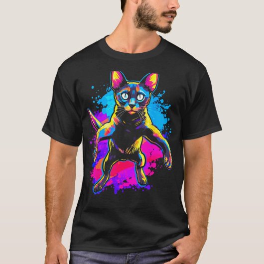 Grappigste Siamese Kat T-shirt (Voorkant)