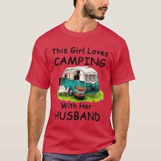 GRAPPIGZIJN MEISJE HOUDT VAN KAMPEN MET HAAR MAN v T-shirt