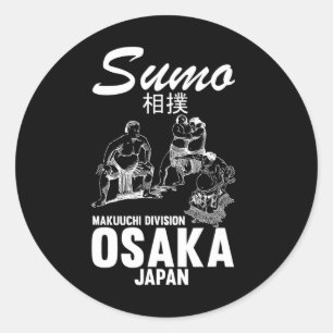 Grapple Sumo Worstelaar Judo Osaka Japan Worstelaa Ronde Sticker