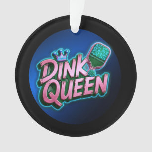 Grapppige Pickleball Dink Queen Citaat Persoonlijk Ornament