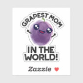 Grapste moeder in de wereld grappige fruitpun donk sticker (Vel)
