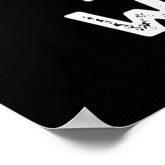 Grapste pap in de wereld grappige fruitpun donker  poster (Hoek)