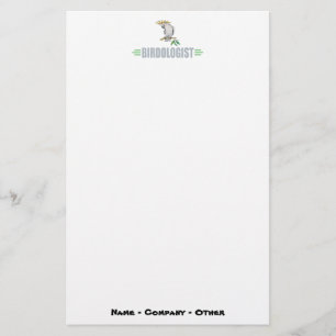 Grapvogel liefhebber's Kokkeliet Briefpapier