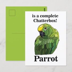Grapvogel Vogel Kletskous Grappig Briefkaart