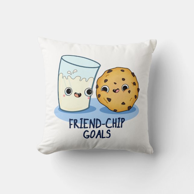 Grapy Milk Cookies Pun Friend-Chip Goals Kussen (Voorkant)