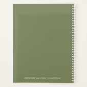 Gras 2026 Logo Blanc Sage Green Planner (Dos)
